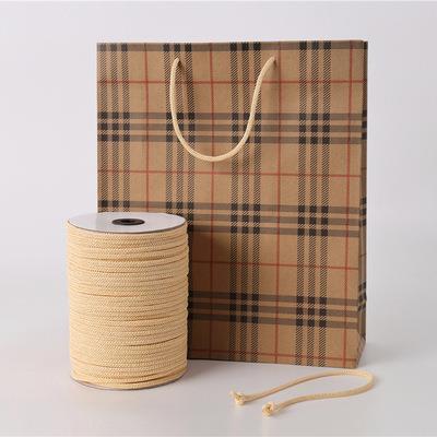 Multicolor textile accessories needle through paper rope environmental protection bag handbag bag hand rope rope rope manufacturers custom wholesale