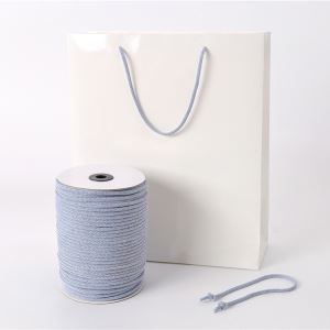 Manufacturers of new direct sales of goods needle through the paper rope tied to tie the ribbon environmental protection rope rope rope handbag processing custom