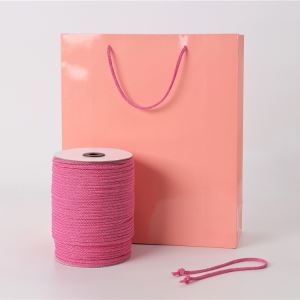 Manufacturers of the scene of environmentally friendly paper rope tag rope toys needle through the paper rope tied tie high-quality handbag bag spinning DIYY056